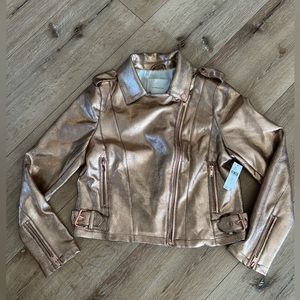 Anthropologie vegan leather jacket